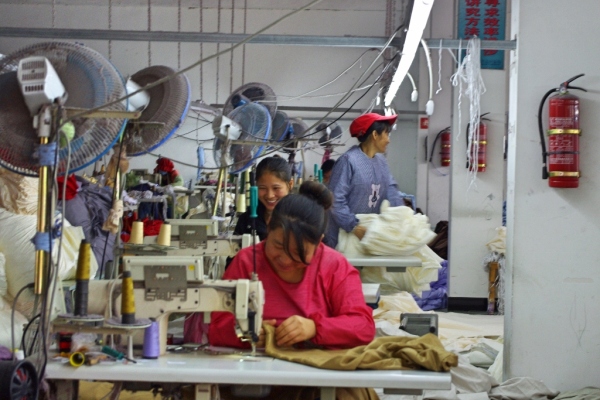 Textile factory in China